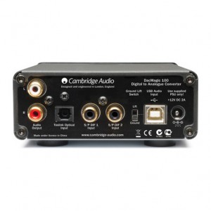 Cambridge Audio DacMagic 100 вид сзади Cambridge Audio DacMagic 100 вид сзади